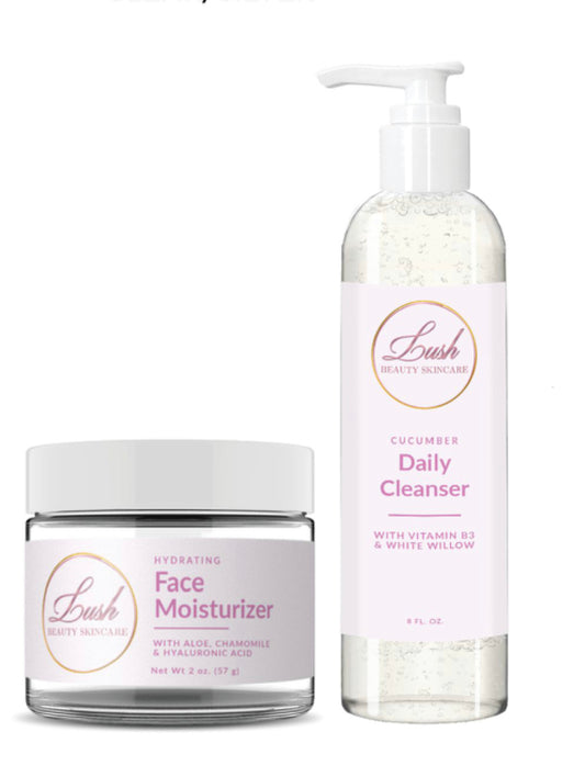Cucumber Daily Cleanser and Face Moisturizer Bundle
